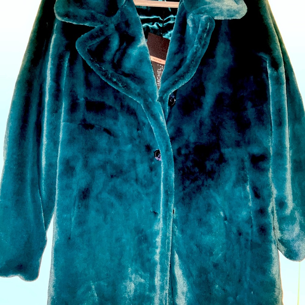 Rachel Zoe faux fur long coat